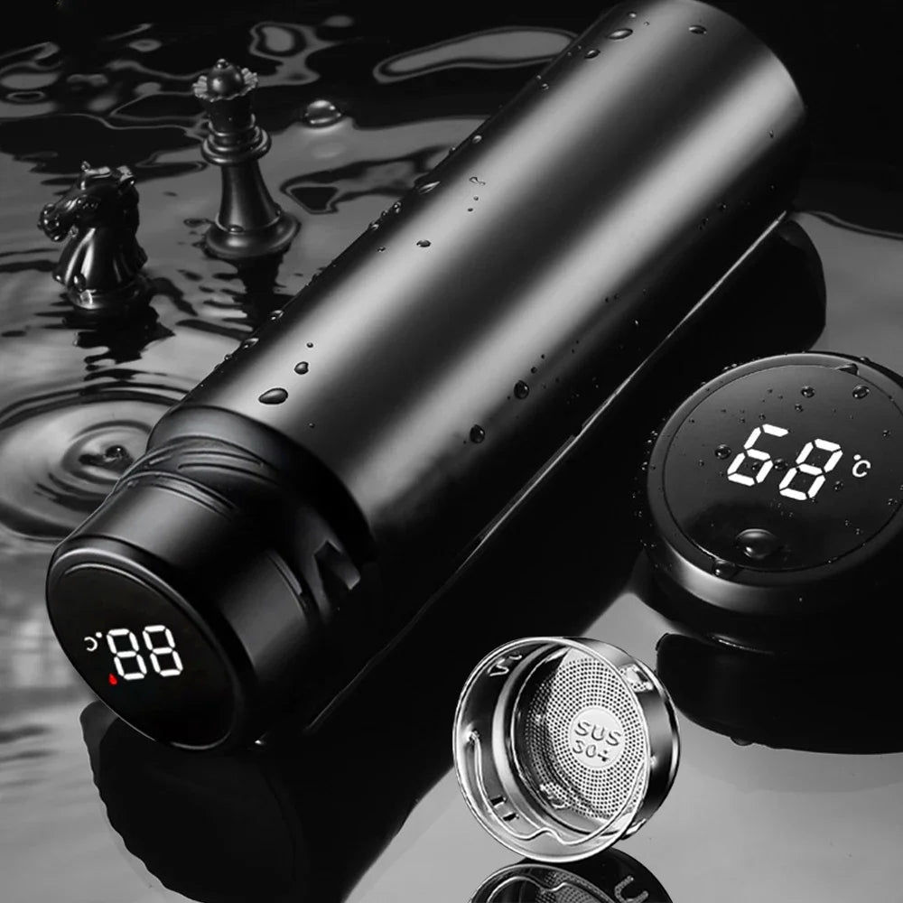  Temp Guard Stainless Steel 1L Thermal Water Bottle + Temperature Display 
